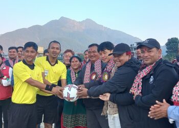 तेस्रो ल्हाेसार कपकाे उद्घाटन खेलमा नर्सरी विजय