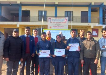 हाजिरीजवाफ प्रतियोगितामा तालवेशी मावि प्रथम