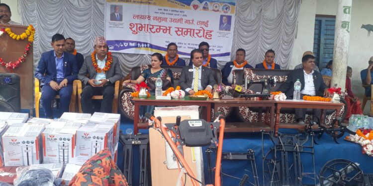 हटियालाई लायन्स नमुना गाउँ घोषणा