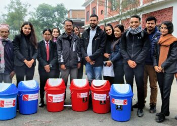 क्याम्पसमा अखिल क्रान्तिकारीको  डस्टविन