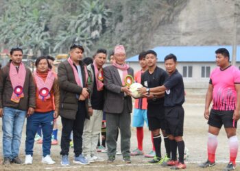 हलेदीमा फुटबल प्रतियोगिता सुरु