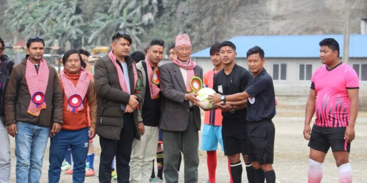 हलेदीमा फुटबल प्रतियोगिता सुरु