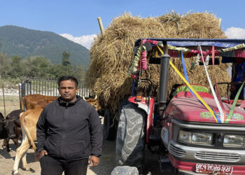 गौं संरक्षण केन्द्रमा ३० भारी पराल सहयोग