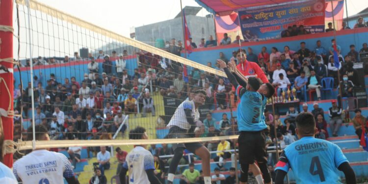 घिरिङ्ग–५ लाई राष्ट्रिय युवा संघ भलिबल कपको उपाधि