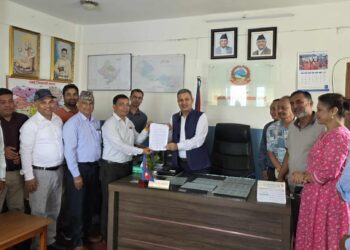 जिल्ला प्रशासनलाई प्याब्सनको ज्ञापन पत्र