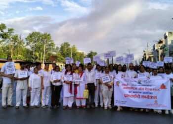 योग दिवसको अवसरमा शुक्लागण्डकीमा प्रभातफेरि