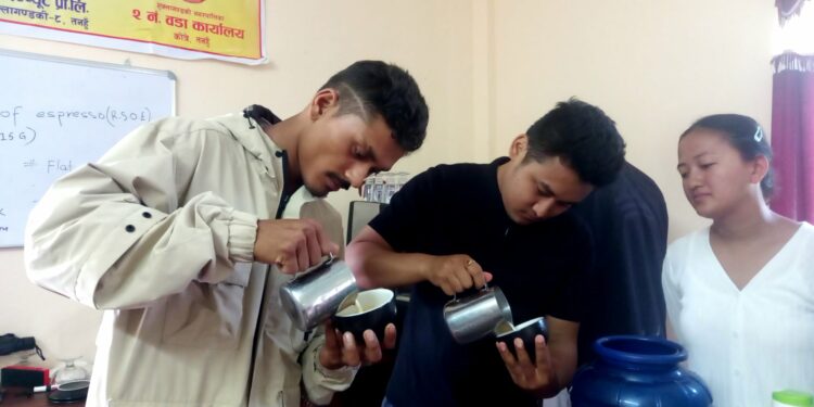 बारिष्टा तालिममा युवाको आकर्षण