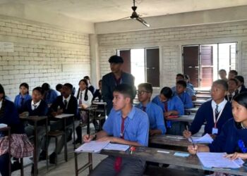 पहिलो पटक कक्षा ८ को परीक्षा एसइइ माेडेलमा