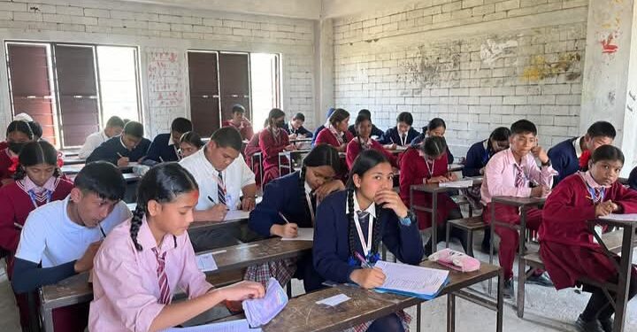 पहिलो पटक कक्षा ८ को परीक्षा एसइइ माेडेलमा
