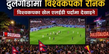 विश्वकपको अन्तिम तिन खेल दुलेगौंडामा हेर्न सकिने