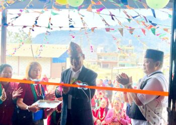 गाछेपानी आमा समुहको नवनिर्मित भवन उद्घाटन