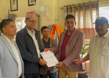 कांग्रेसले गरायो नगरपालिकालाई ध्यानाकर्षण