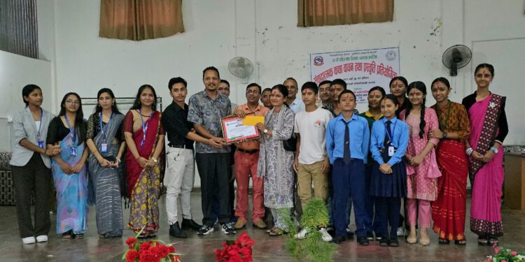 संवादात्मक कथा वाचन तथा प्रस्तुति प्रतियोगितामा खैरेनी प्रथम