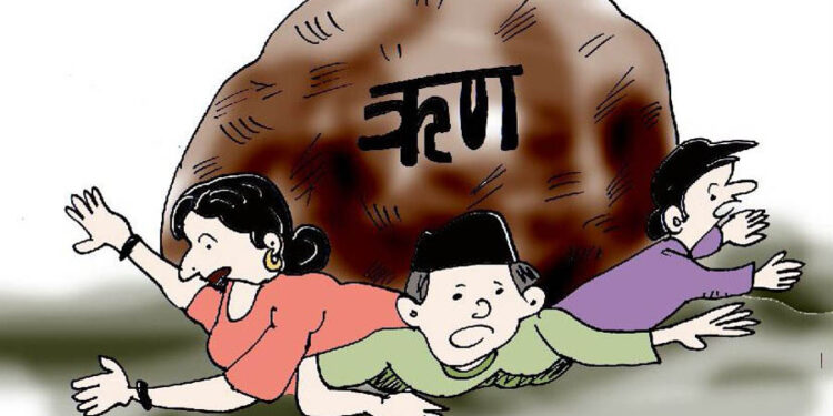 प्रत्येक नेपालीको थाप्लोमा ७४ हजार ऋण