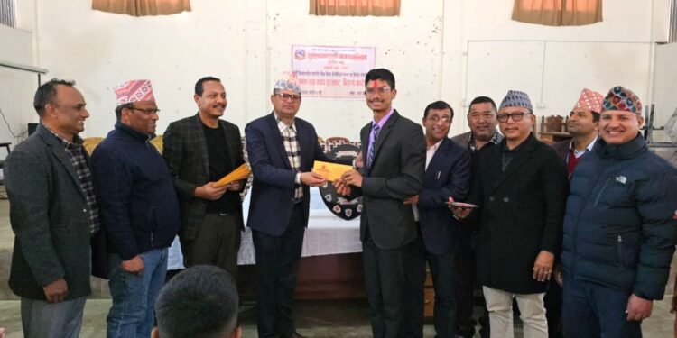 शुक्लामा खेलाडी सम्मानित