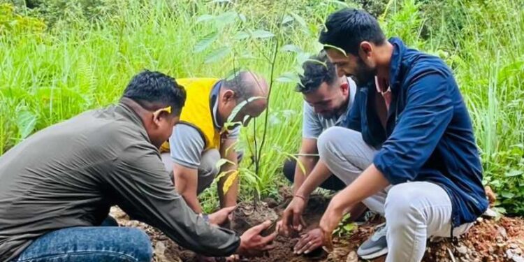 खानेपानी मुहानमा वृक्षारोपण तथा गोडमेल