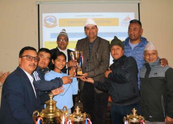 पदक हासील गरेका खेलाडीलाई नगरपालिकाले गर्याे सम्मान