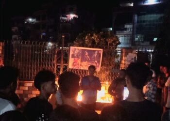 रविनकाे सम्झनामा दुलेगौंडामा दिप प्रज्वलन