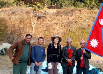 अन्नपूर्ण आरोहण गर्ने पहिलो महिला अर्लाेन ब्लम मिलिनियम पथयात्रामा