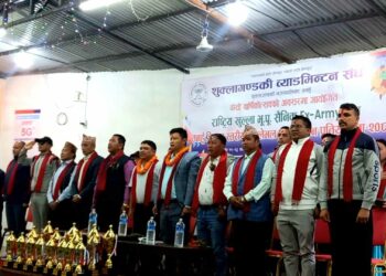 राष्ट्रिय स्तरको भूपू सैनिक ब्याडमिन्टन प्रतियोगिता सुरु