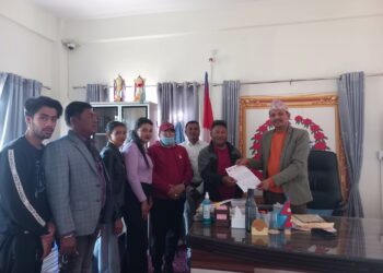 विप्लबले नगरपालिकालाई बुझायो २४ बुदे माग सहितको ज्ञापन पत्र