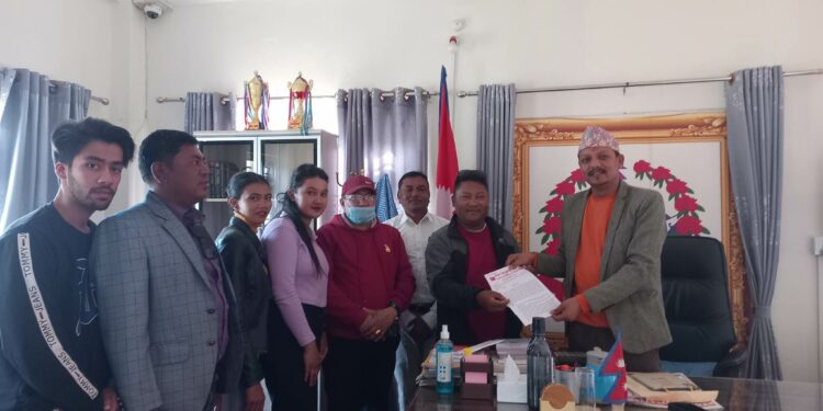 विप्लबले नगरपालिकालाई बुझायो २४ बुदे माग सहितको ज्ञापन पत्र