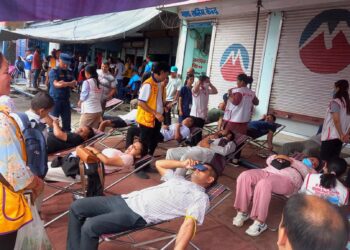 लायन्सद्वारा ३१३ पिन्ट रगत संकलन