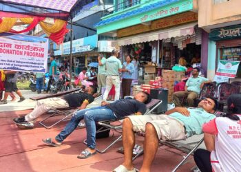 लायन्स र लियाे क्लबद्वारा १०८ पिन्ट रगत संकलनन