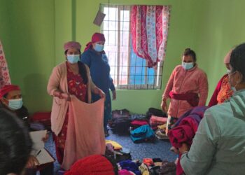 दुलेगौडामा कपडा वैक स्थापना
