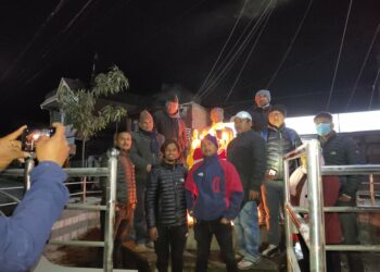 शहीद दिवसमा दिप प्रज्वलन
