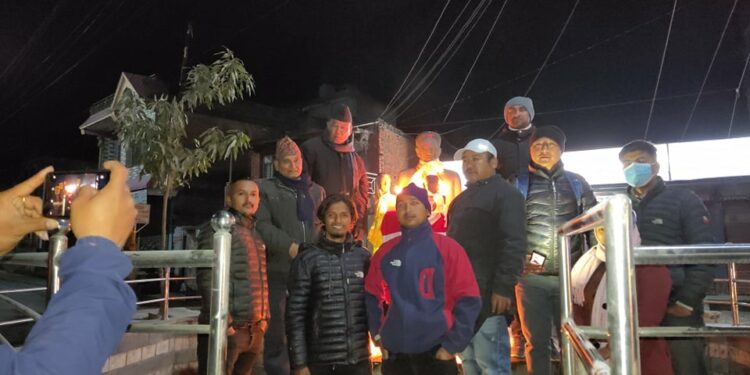 शहीद दिवसमा दिप प्रज्वलन