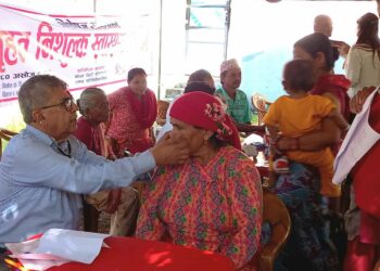 वन्केवामा भएको स्वास्थ्य शिविरमा ४७४ जनाको स्वास्थ्य परिक्षण