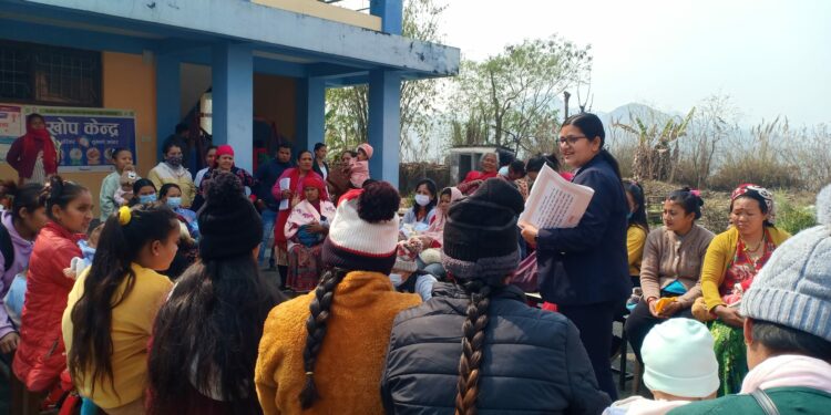 स्याउली बजारमा नि:शुल्क स्वास्थ्य शिविर हुदै