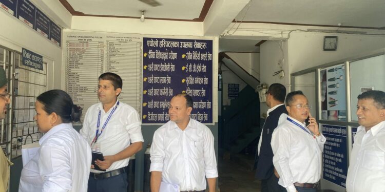 निजि अस्पतालमा अनुगमा, फोहोर व्यवस्थापन प्रमुख समस्या