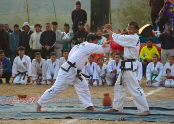 जिल्ला स्तरीय आई.टि.एफ तेक्वान्दो प्रतियोगिता स्याउलीबजारमा