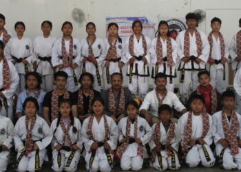 तेक्वान्दो संघद्धारा खेलाडीलाई ‘ब्ल्याक बेल्ट’ वितरण
