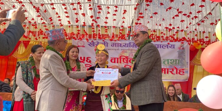 खैरेनी विद्यालयकाे ५६ ओैं बार्षिकाेत्सव सम्पन्न
