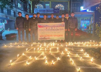 लियो दिवसको अवसरमा दीप प्रज्वलन