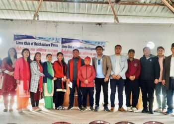 लायन्स क्लब अफ तनहुँ शुक्लागण्डकी टाउनमा गैह्रे