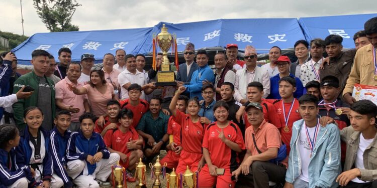 बागलुङले जित्यो प्रदेशस्तरीय राष्ट्रपति रनिङ शिल्डको उपाधि