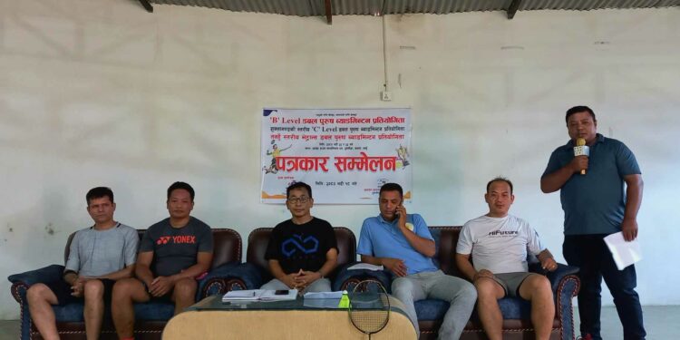 दुलेगौंडामा ब्याडमिन्टन प्रतियोगिता हुदै