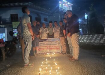 इजरायलमा आक्रमणमा परी ज्यान गुमाएकाको सम्झनामा दीप प्रज्वलन