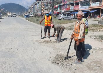 धुलाम्मे पृथ्वीराजार्गको मर्मत शुरु