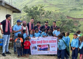 रोट्रयाक्ट क्लब अफ भिमादको सहयोग