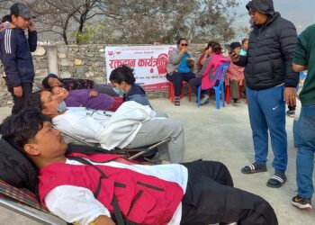 अन्नपूर्ण युवा क्लबद्वारा ७० पिन्ट रगत संकलन