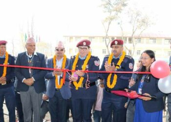 पुलिस स्कुलको छात्राबास भवनको उद्घाटन