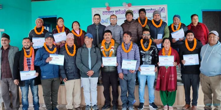 कपासेटार खानेपानी समितिकाे अध्यक्षमा पाैडेल