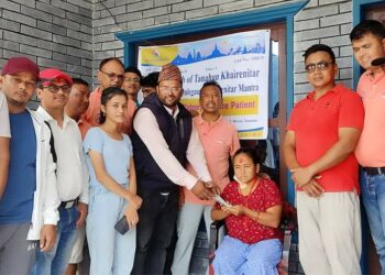 लायन्स क्लबद्धारा मृगौला पिडितलाई सहयोग