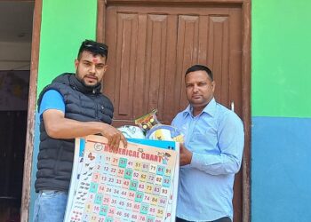 जन्मदिनमा विद्यालयलाई पौडेलको उपहार
