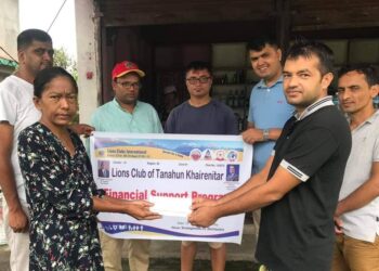 लायन्सद्धारा मृगौला पिडितलाई सहयोग